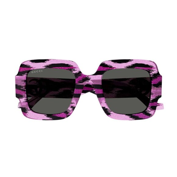 NEW GUCCI SUNGLASSES GUCCI GG1547S 003 GLITTER FUCHSIA EYEWEAR - Picture 3 of 4